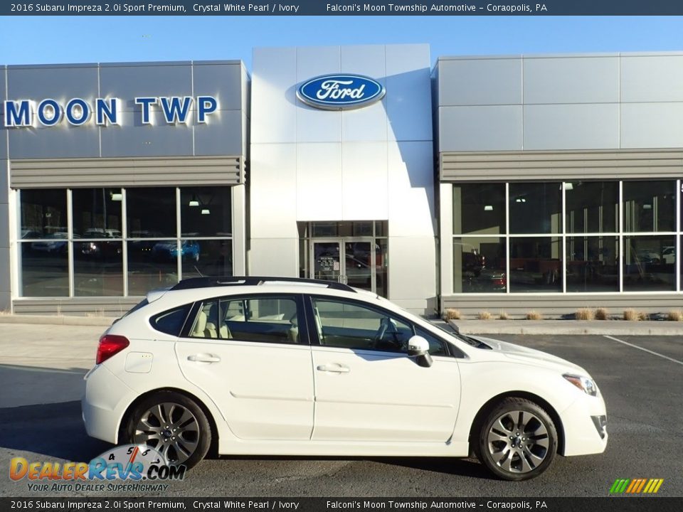 2016 Subaru Impreza 2.0i Sport Premium Crystal White Pearl / Ivory Photo #1