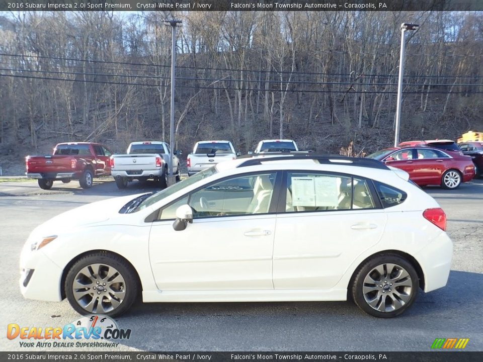 2016 Subaru Impreza 2.0i Sport Premium Crystal White Pearl / Ivory Photo #5