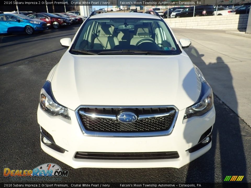 2016 Subaru Impreza 2.0i Sport Premium Crystal White Pearl / Ivory Photo #7