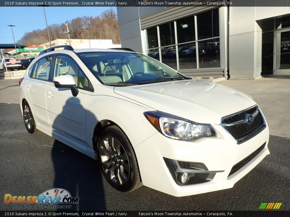2016 Subaru Impreza 2.0i Sport Premium Crystal White Pearl / Ivory Photo #8