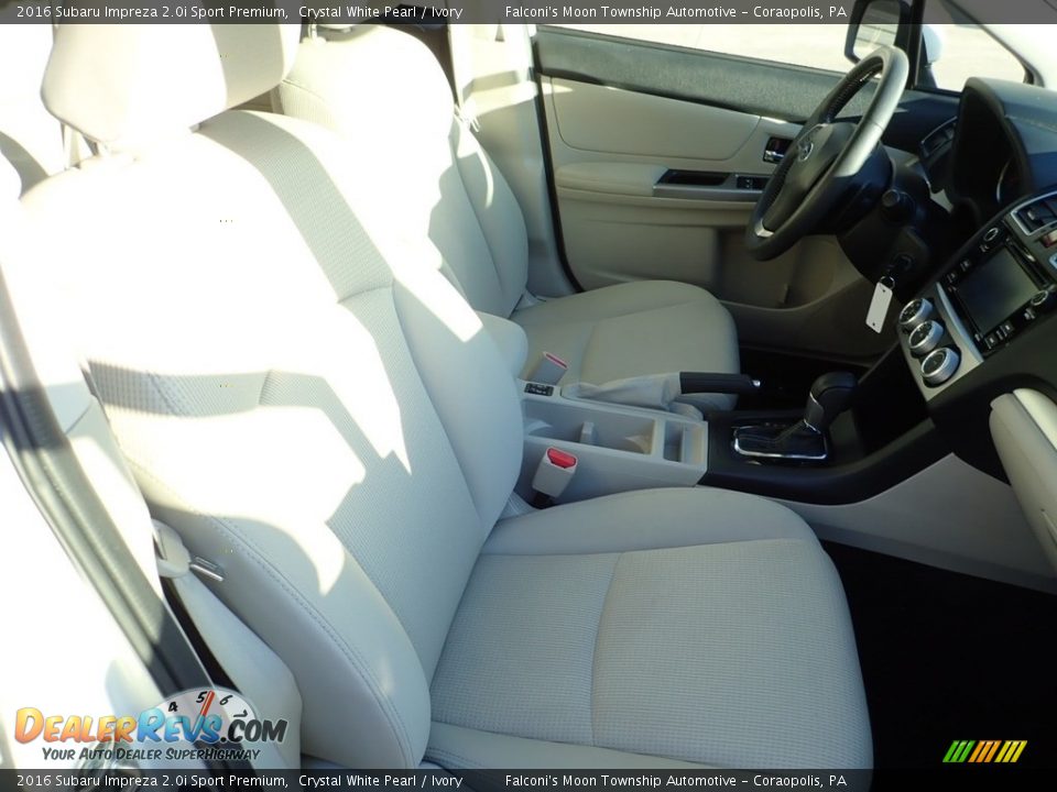 2016 Subaru Impreza 2.0i Sport Premium Crystal White Pearl / Ivory Photo #10