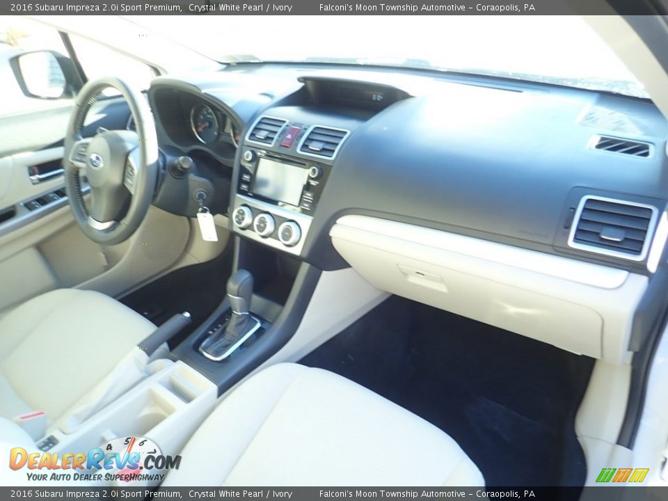 2016 Subaru Impreza 2.0i Sport Premium Crystal White Pearl / Ivory Photo #11