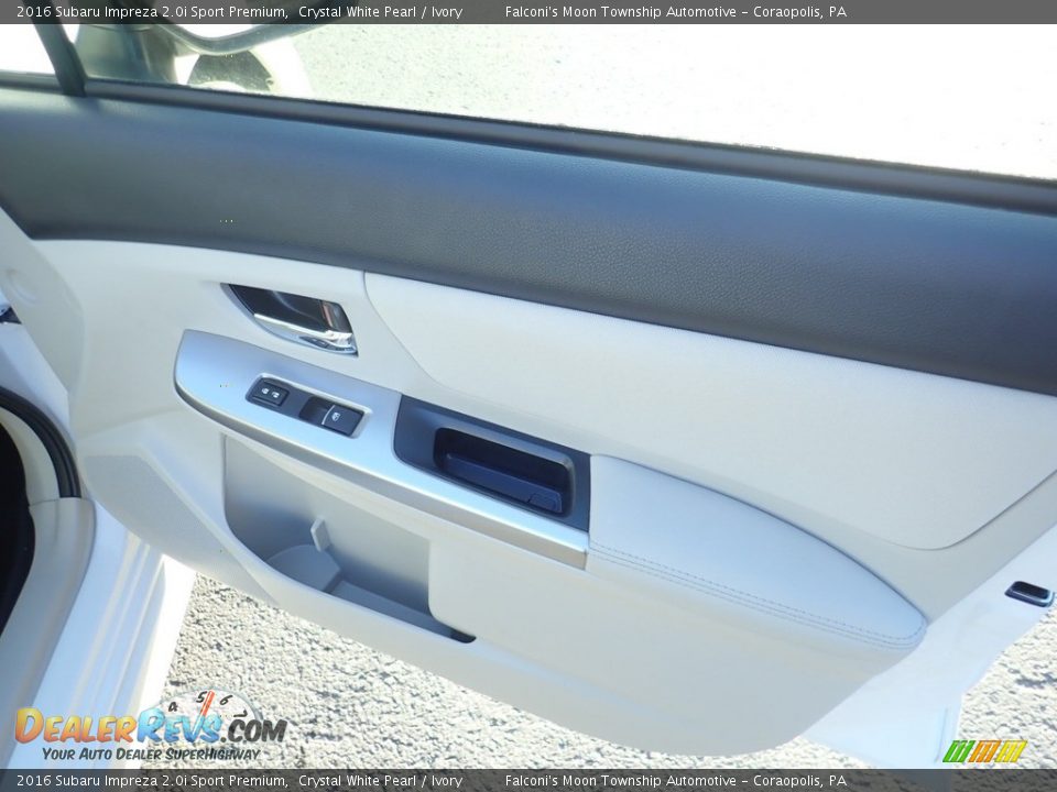2016 Subaru Impreza 2.0i Sport Premium Crystal White Pearl / Ivory Photo #12