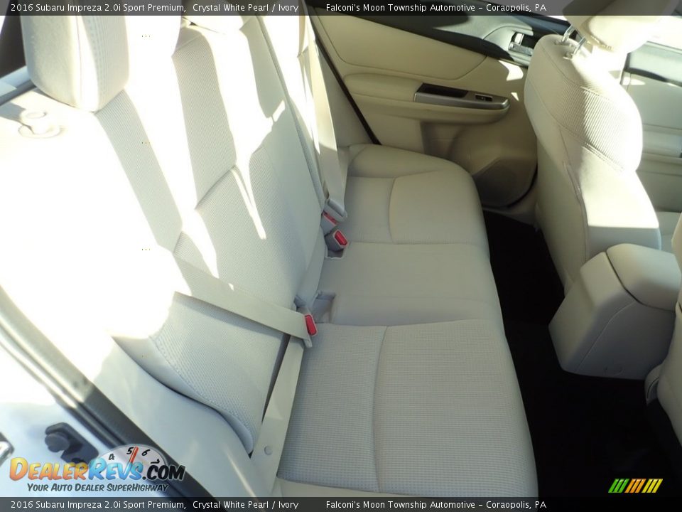 2016 Subaru Impreza 2.0i Sport Premium Crystal White Pearl / Ivory Photo #13