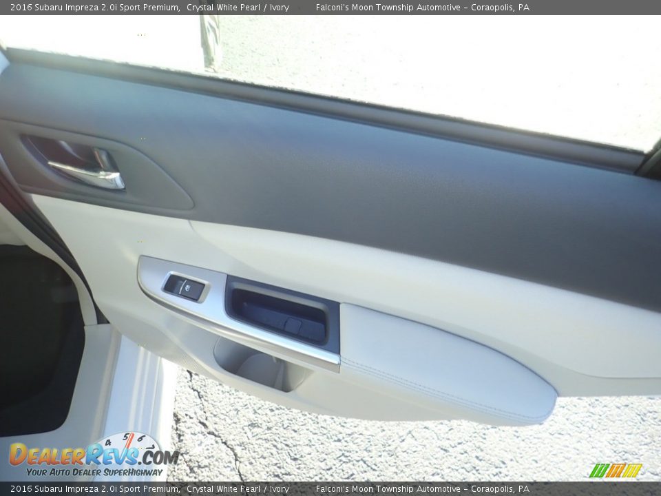 2016 Subaru Impreza 2.0i Sport Premium Crystal White Pearl / Ivory Photo #14