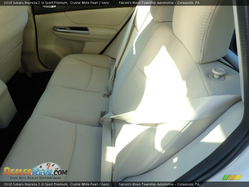 2016 Subaru Impreza 2.0i Sport Premium Crystal White Pearl / Ivory Photo #16