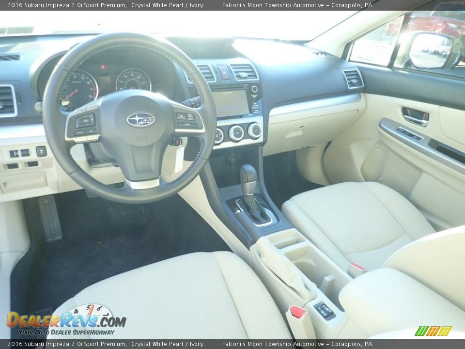 2016 Subaru Impreza 2.0i Sport Premium Crystal White Pearl / Ivory Photo #17