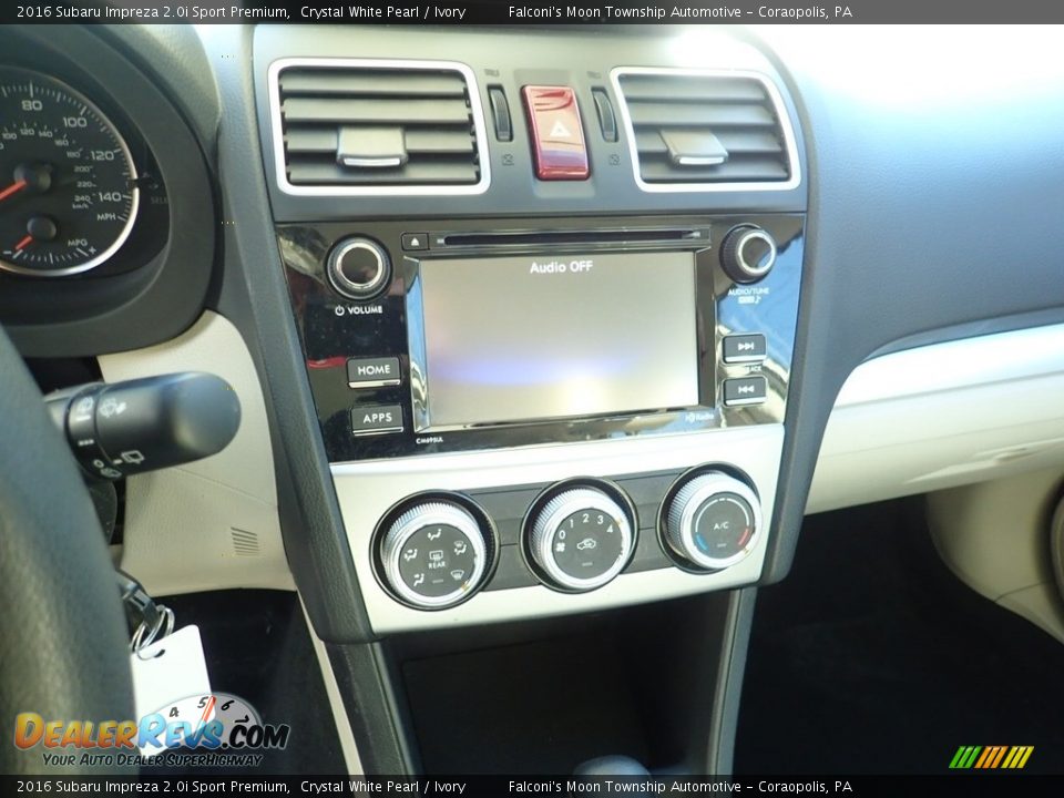 2016 Subaru Impreza 2.0i Sport Premium Crystal White Pearl / Ivory Photo #22