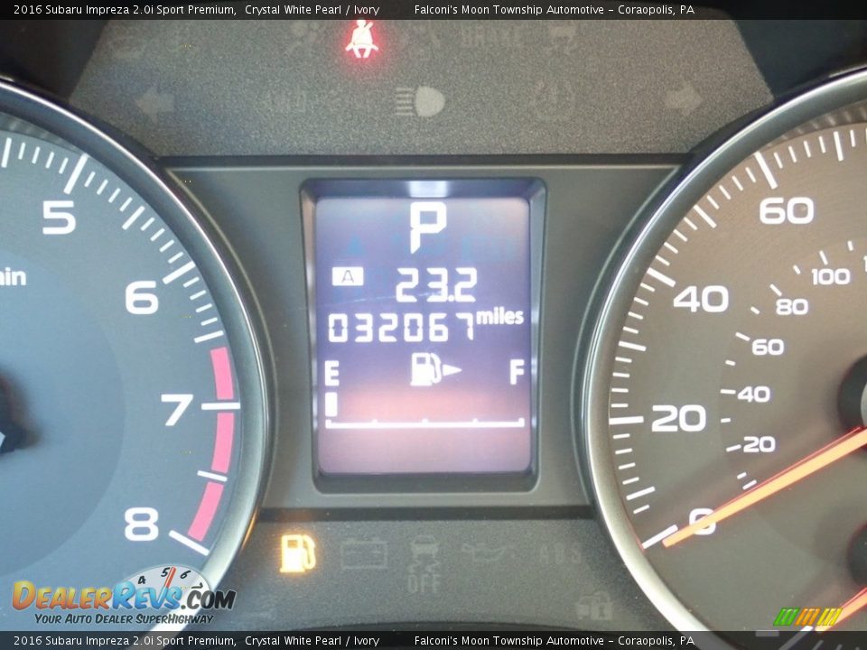 2016 Subaru Impreza 2.0i Sport Premium Crystal White Pearl / Ivory Photo #24