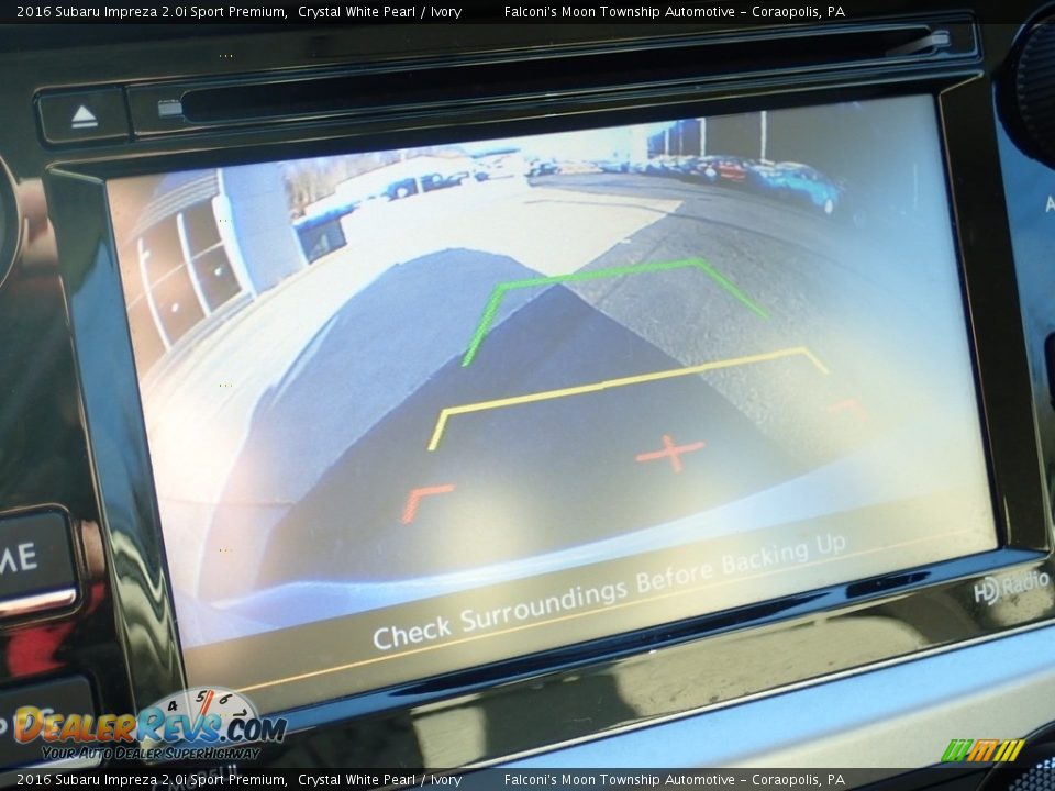 2016 Subaru Impreza 2.0i Sport Premium Crystal White Pearl / Ivory Photo #25