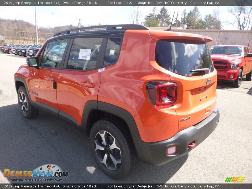 2019 Jeep Renegade Trailhawk 4x4 Omaha Orange / Black Photo #3