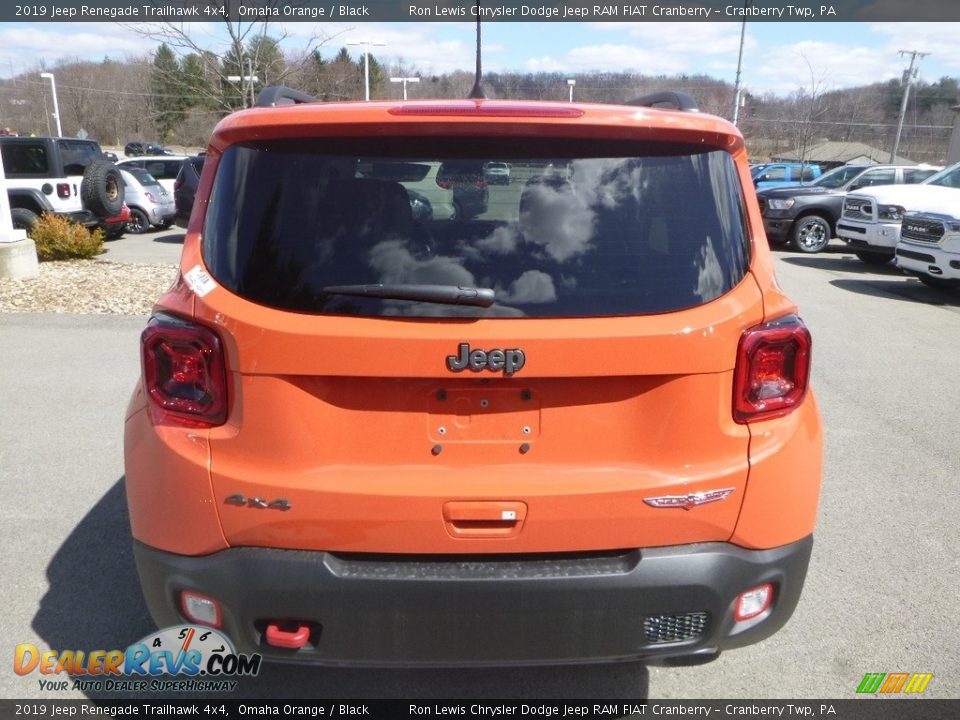 2019 Jeep Renegade Trailhawk 4x4 Omaha Orange / Black Photo #4