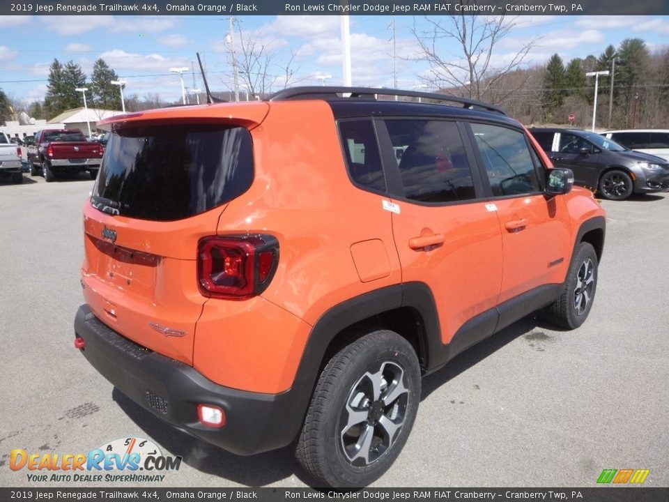 2019 Jeep Renegade Trailhawk 4x4 Omaha Orange / Black Photo #5