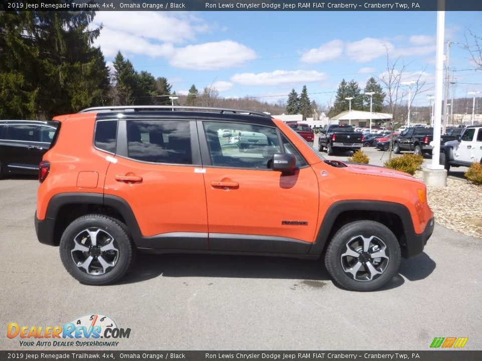 2019 Jeep Renegade Trailhawk 4x4 Omaha Orange / Black Photo #6