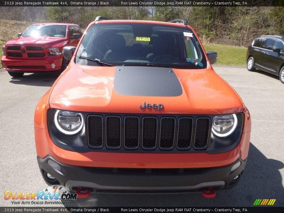 2019 Jeep Renegade Trailhawk 4x4 Omaha Orange / Black Photo #8