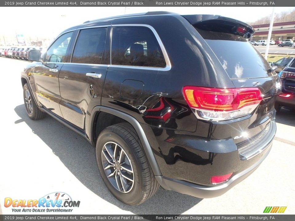 2019 Jeep Grand Cherokee Limited 4x4 Diamond Black Crystal Pearl / Black Photo #3