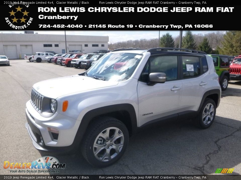 2019 Jeep Renegade Limited 4x4 Glacier Metallic / Black Photo #1