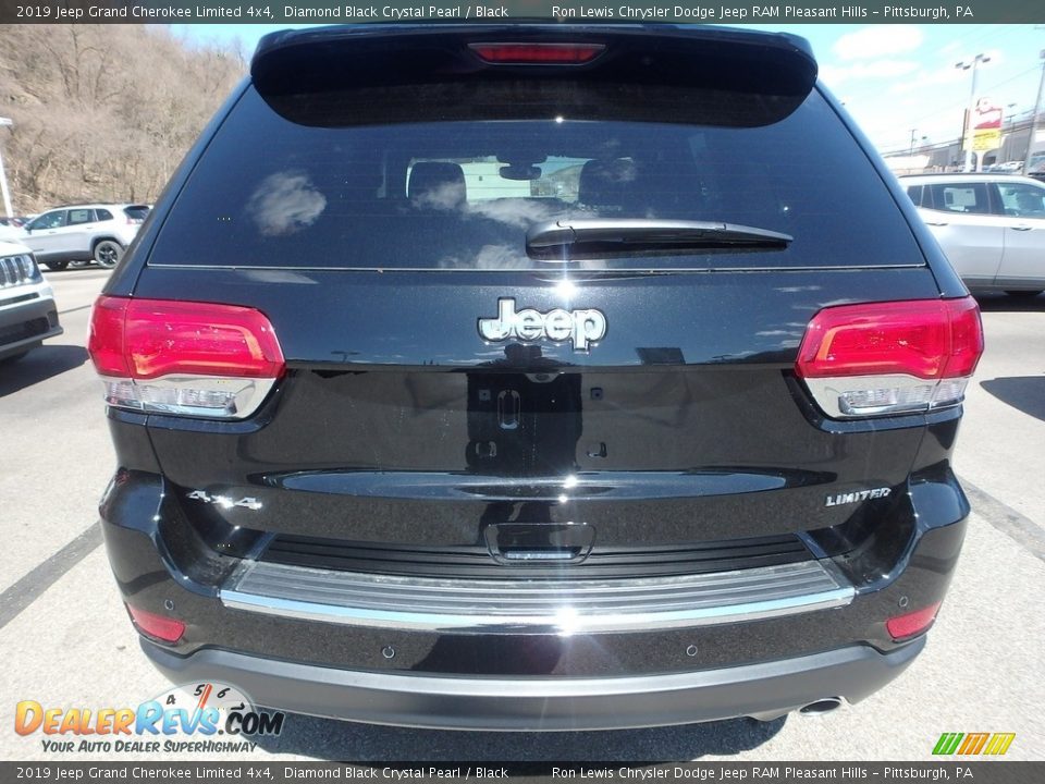 2019 Jeep Grand Cherokee Limited 4x4 Diamond Black Crystal Pearl / Black Photo #4