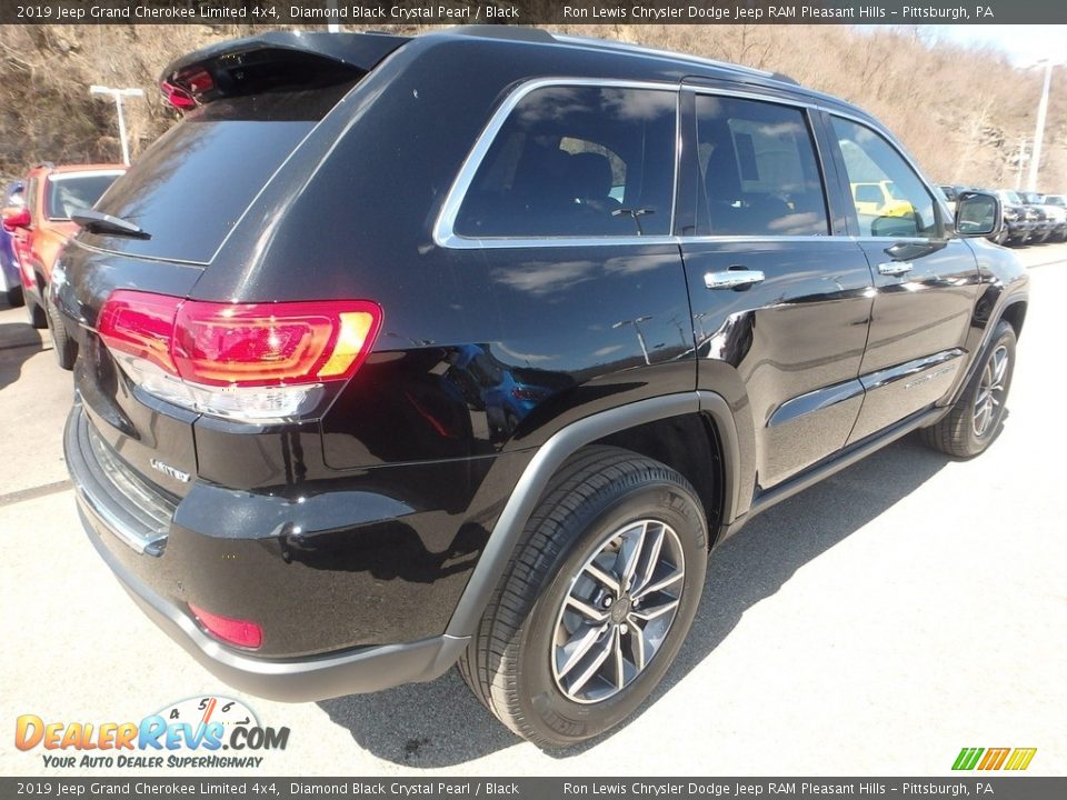 2019 Jeep Grand Cherokee Limited 4x4 Diamond Black Crystal Pearl / Black Photo #6