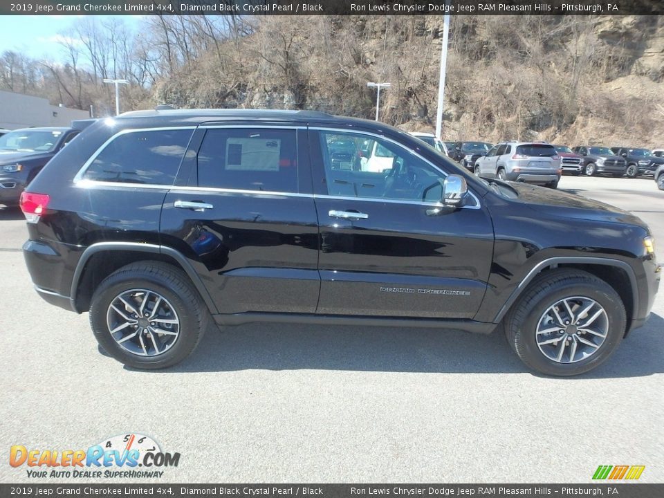 2019 Jeep Grand Cherokee Limited 4x4 Diamond Black Crystal Pearl / Black Photo #7