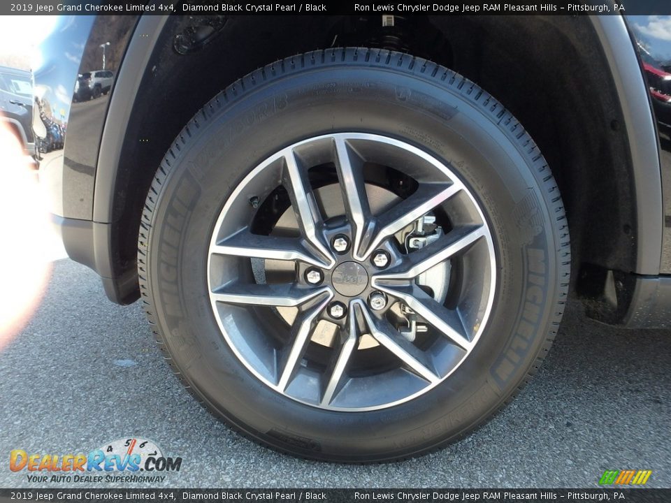 2019 Jeep Grand Cherokee Limited 4x4 Diamond Black Crystal Pearl / Black Photo #10