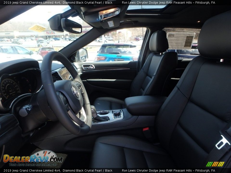 2019 Jeep Grand Cherokee Limited 4x4 Diamond Black Crystal Pearl / Black Photo #11