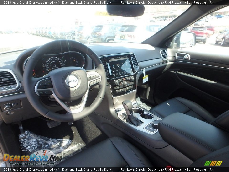 2019 Jeep Grand Cherokee Limited 4x4 Diamond Black Crystal Pearl / Black Photo #13