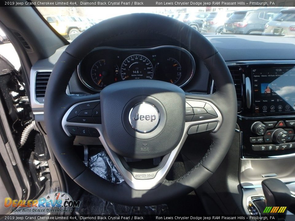 2019 Jeep Grand Cherokee Limited 4x4 Diamond Black Crystal Pearl / Black Photo #18