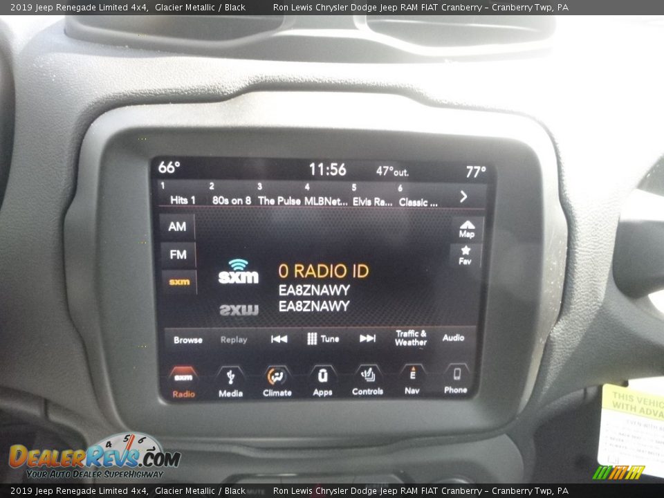 2019 Jeep Renegade Limited 4x4 Glacier Metallic / Black Photo #16