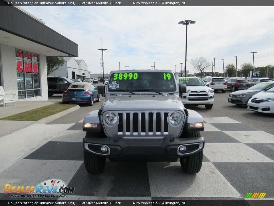 2019 Jeep Wrangler Unlimited Sahara 4x4 Billet Silver Metallic / Black Photo #2