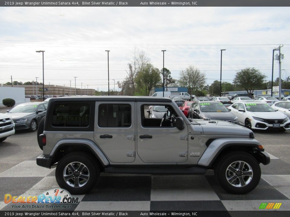 2019 Jeep Wrangler Unlimited Sahara 4x4 Billet Silver Metallic / Black Photo #3