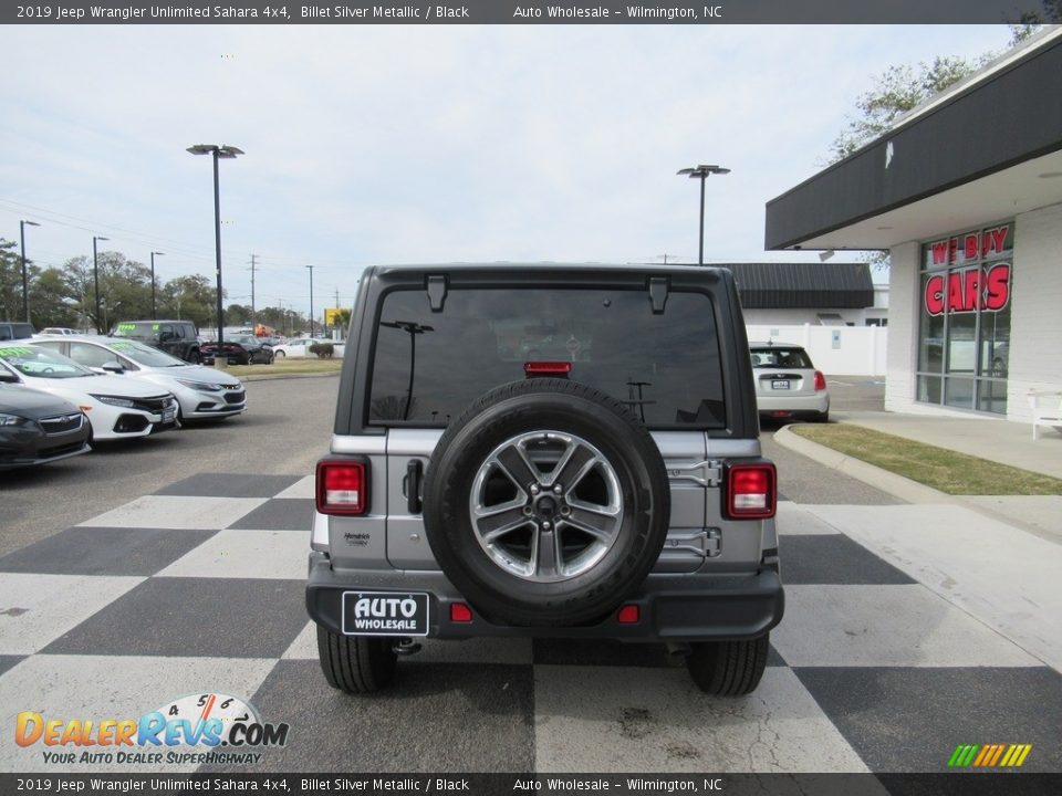 2019 Jeep Wrangler Unlimited Sahara 4x4 Billet Silver Metallic / Black Photo #4