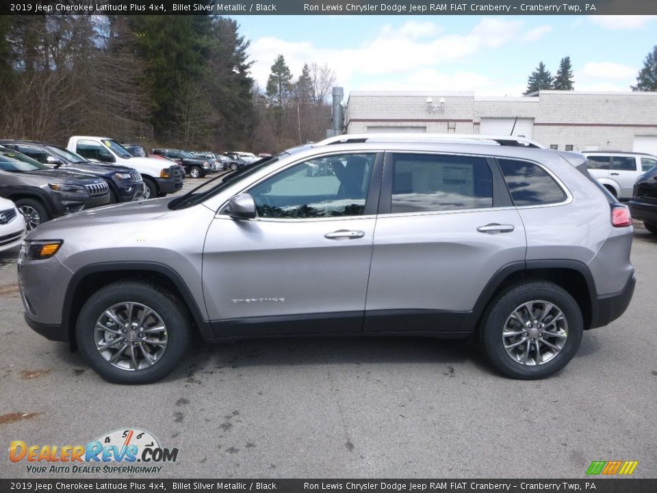 2019 Jeep Cherokee Latitude Plus 4x4 Billet Silver Metallic / Black Photo #2