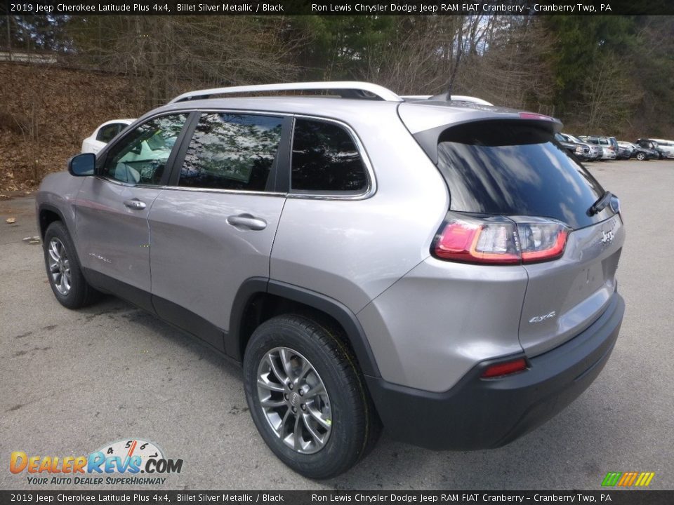 2019 Jeep Cherokee Latitude Plus 4x4 Billet Silver Metallic / Black Photo #3