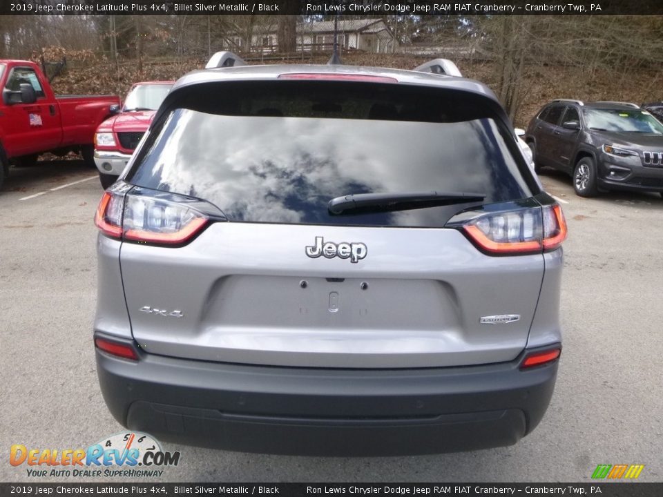 2019 Jeep Cherokee Latitude Plus 4x4 Billet Silver Metallic / Black Photo #4