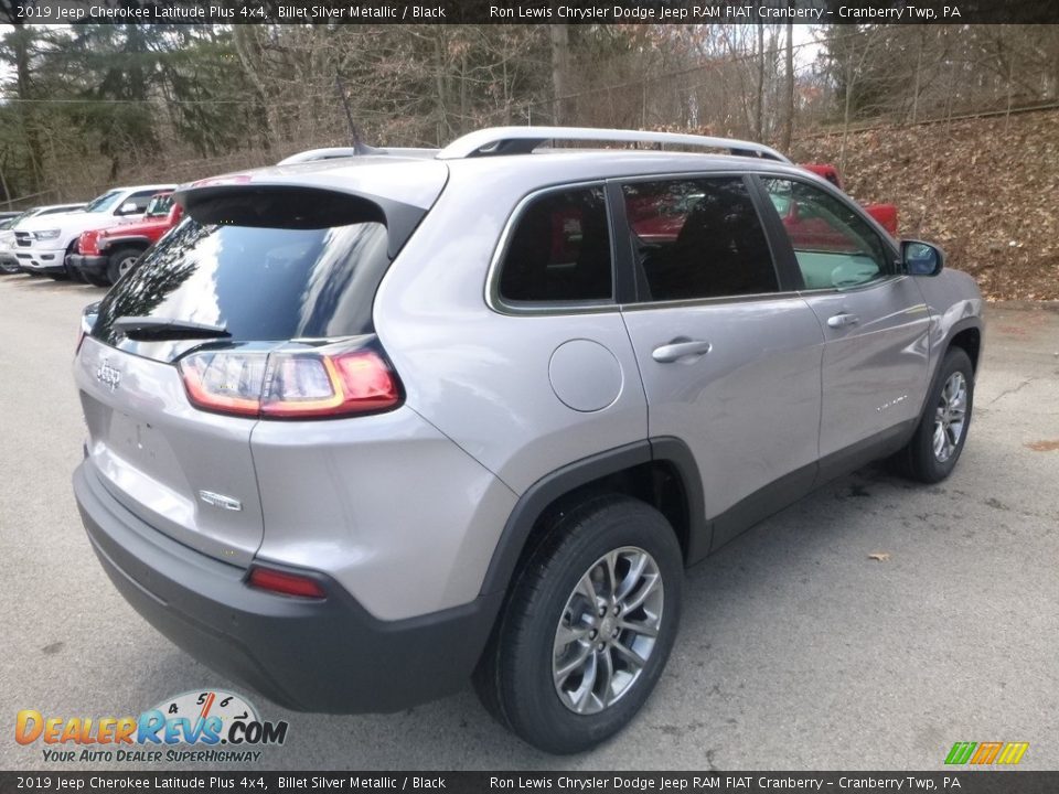 2019 Jeep Cherokee Latitude Plus 4x4 Billet Silver Metallic / Black Photo #5