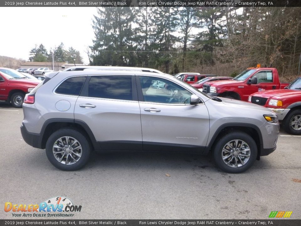 2019 Jeep Cherokee Latitude Plus 4x4 Billet Silver Metallic / Black Photo #6