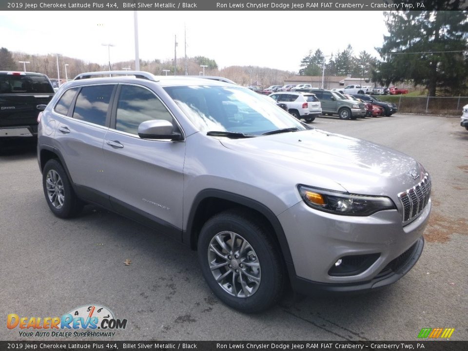 2019 Jeep Cherokee Latitude Plus 4x4 Billet Silver Metallic / Black Photo #7