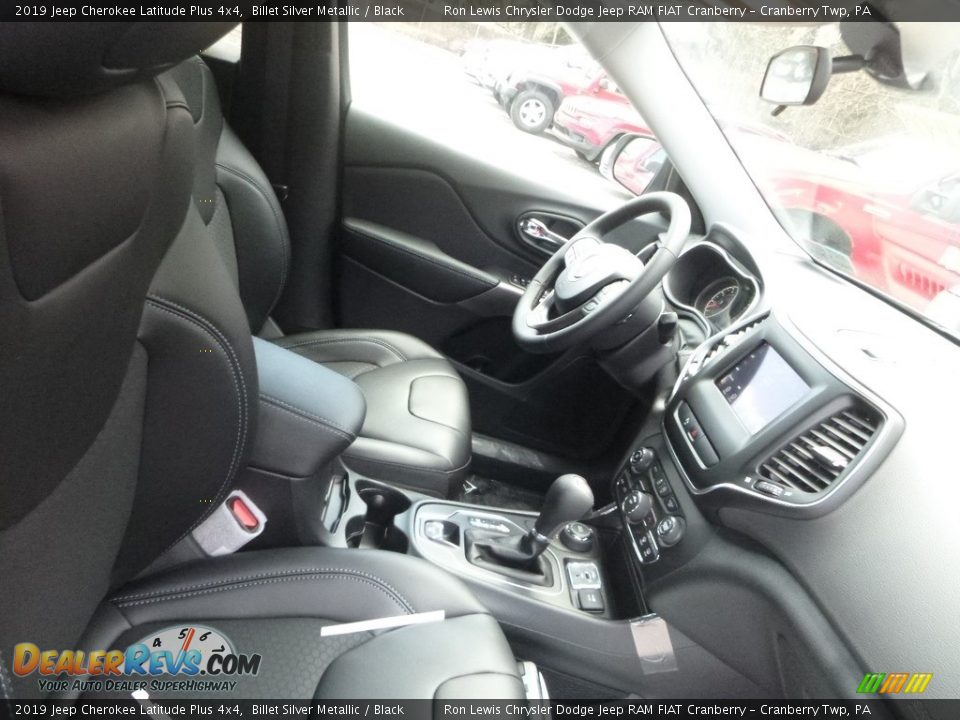2019 Jeep Cherokee Latitude Plus 4x4 Billet Silver Metallic / Black Photo #10