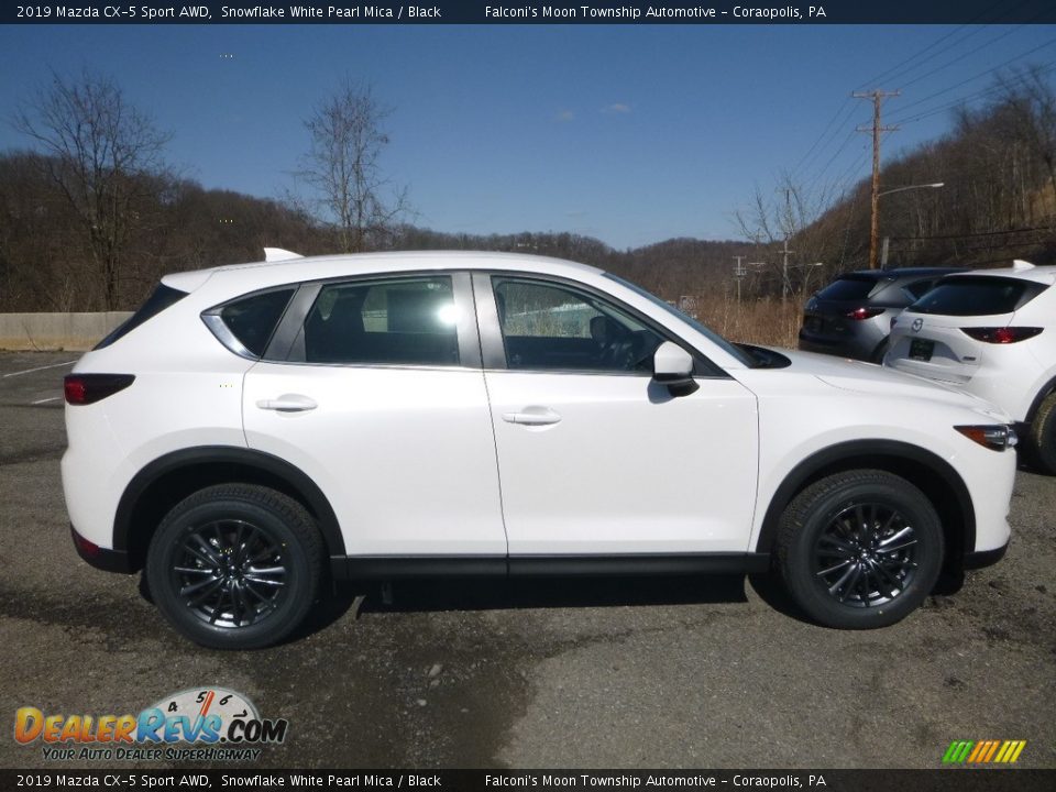 2019 Mazda CX-5 Sport AWD Snowflake White Pearl Mica / Black Photo #1