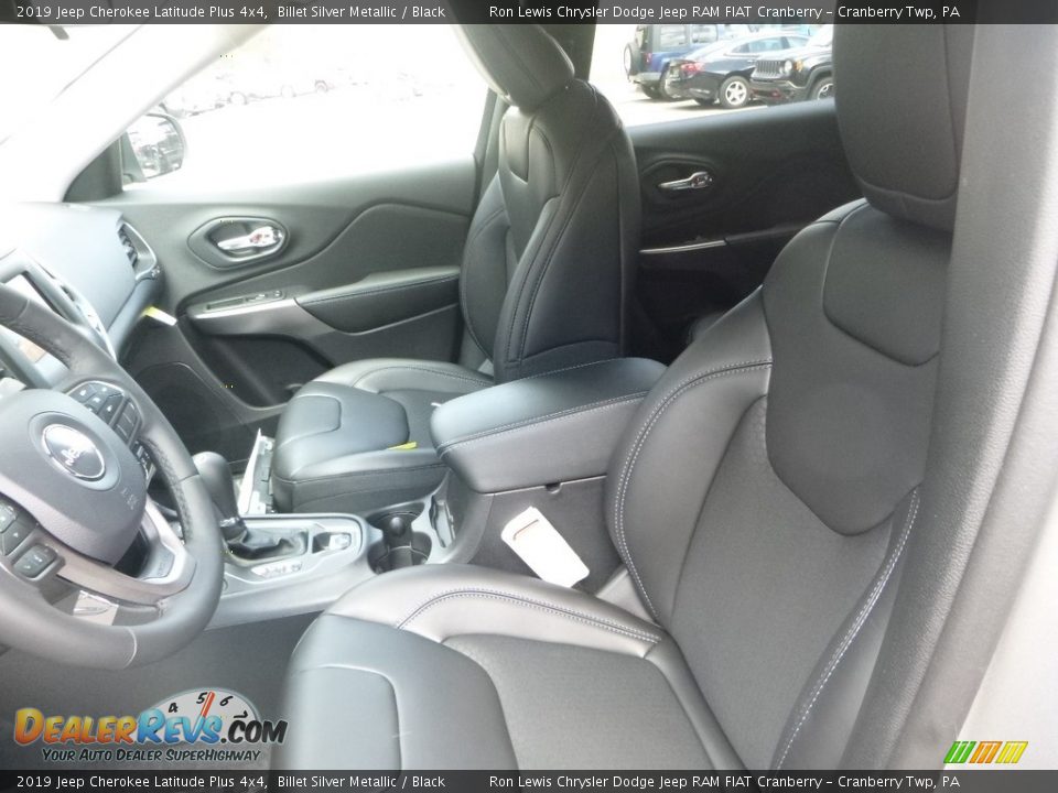 2019 Jeep Cherokee Latitude Plus 4x4 Billet Silver Metallic / Black Photo #15