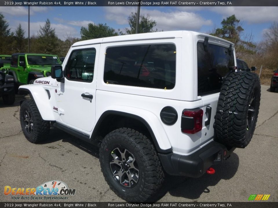 2019 Jeep Wrangler Rubicon 4x4 Bright White / Black Photo #3
