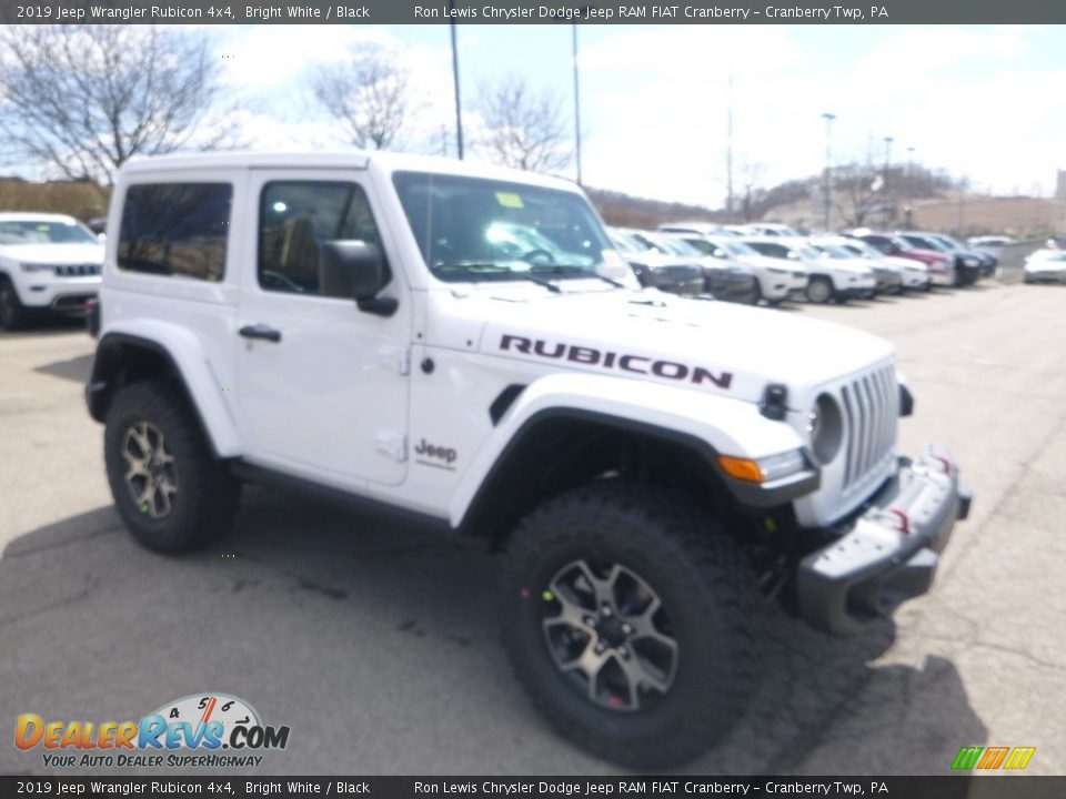 2019 Jeep Wrangler Rubicon 4x4 Bright White / Black Photo #7