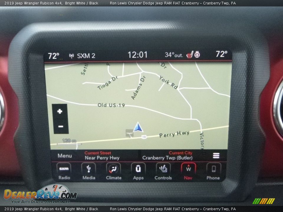 Navigation of 2019 Jeep Wrangler Rubicon 4x4 Photo #17