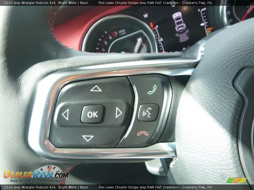 2019 Jeep Wrangler Rubicon 4x4 Bright White / Black Photo #20