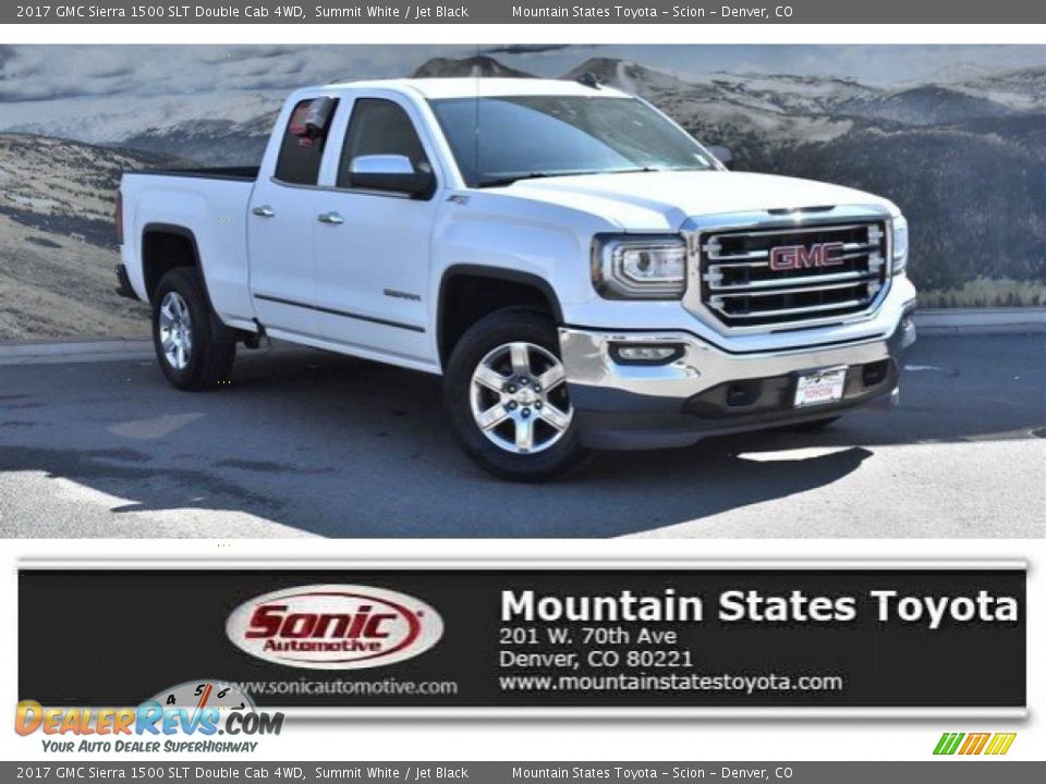 2017 GMC Sierra 1500 SLT Double Cab 4WD Summit White / Jet Black Photo #1