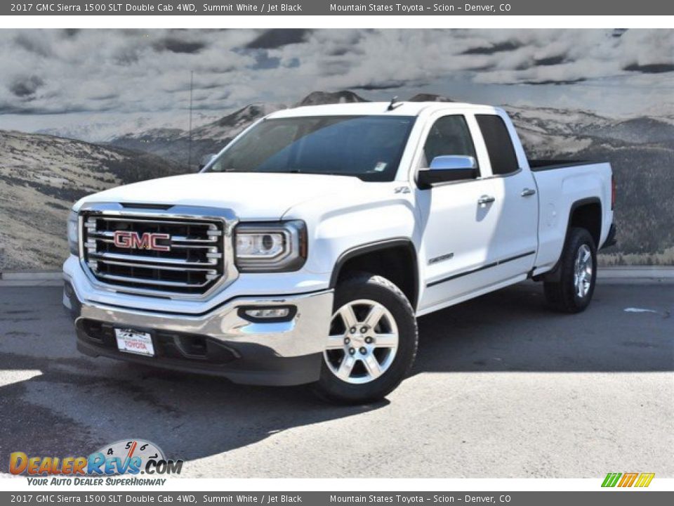 2017 GMC Sierra 1500 SLT Double Cab 4WD Summit White / Jet Black Photo #5