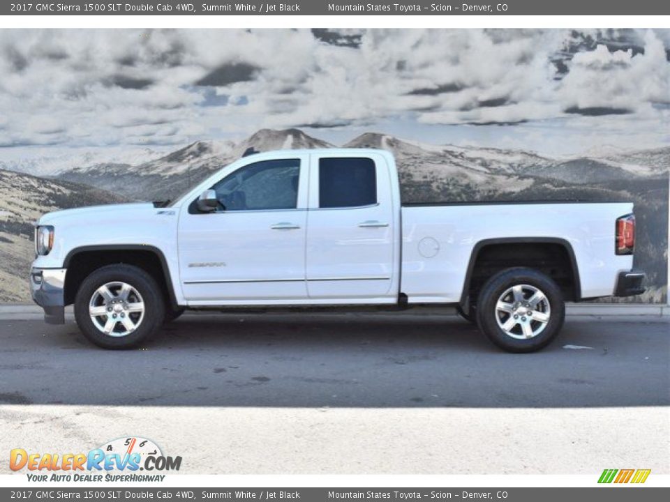 2017 GMC Sierra 1500 SLT Double Cab 4WD Summit White / Jet Black Photo #6