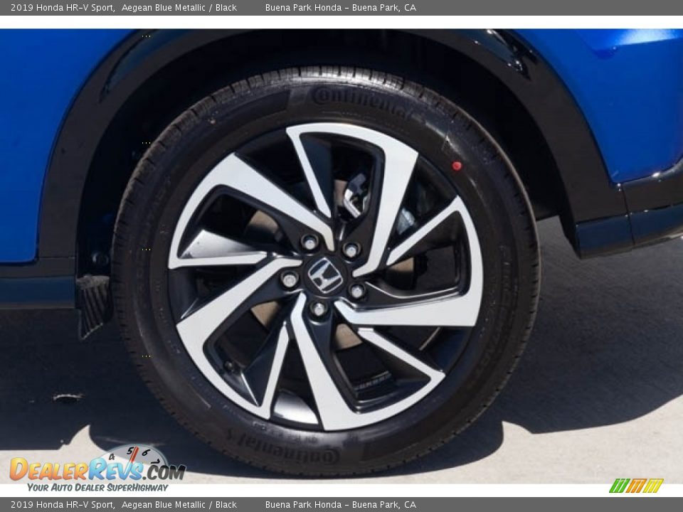 2019 Honda HR-V Sport Aegean Blue Metallic / Black Photo #14