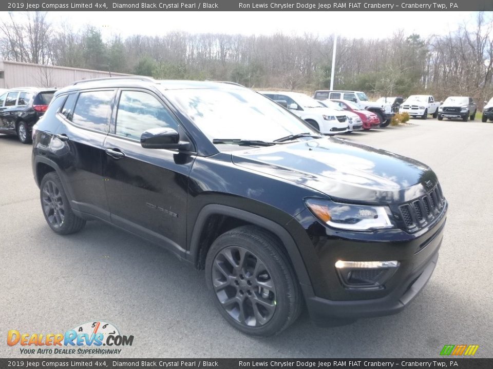 2019 Jeep Compass Limited 4x4 Diamond Black Crystal Pearl / Black Photo #7